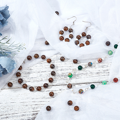 Нити шарик натуральный бронзита&nbsp;G-AR0002-36-1