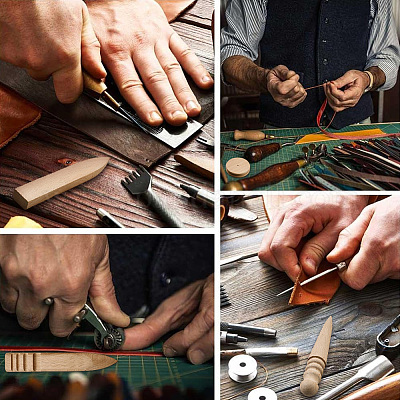 3 комплект полировальных машинок для обработки кромок дерева и кожи TOOL-WH20127-01-1