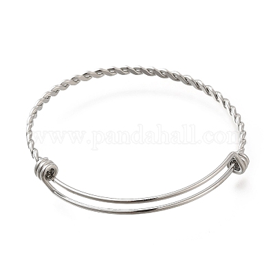 Не тускнеющие браслеты из нержавеющей стали 304 для женщин BJEW-M233-01P-1