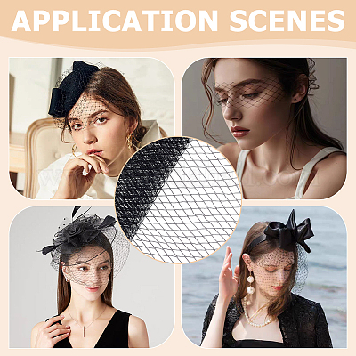 Сетчатая ткань из полиэстера AJEW-WH0816-121C-1