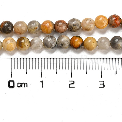 Натуральные сумасшедшие кружевные агатовые круглые бусины G-M272-03-4mm-1