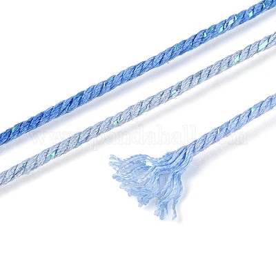 30 м окрашенный сегментный хлопковый шнур для макраме&nbsp;OCOR-T018-01P-1
