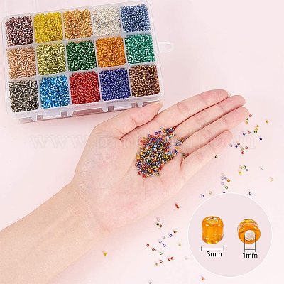 Shop PandaHall 11900pcs Glass Seed Beads 9 Styles 6/0 8/0 12/0 Tiny Pony  Beads Black White Clear Loose Beads Round Spacer Beads Waist Beads for  Earring Bracelet Necklace Wristlet Pendant for Jewelry Making - PandaHall  Selected