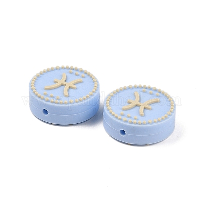 Фокальные бусины из пищевого силикона SIL-Z021-02L-1