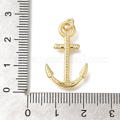 Стойки обшивки латунь микро проложить Циркон подвеску KK-Z086-61G-1