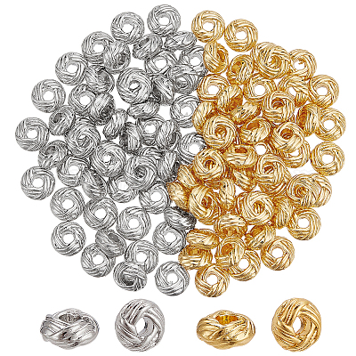 100шт 2 цвета латунные бусины FIND-PH0021-71B-1