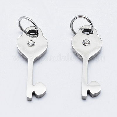 Подвески из экологически чистой хирургической нержавеющей стали 316 с микропаве из кубического циркония RB-I078-70P-NR-1