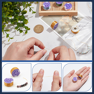 2 рулон ниток для бисероплетения из полиэстера со специальным покрытием OCOR-NB0002-06D-1