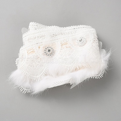 Кружевные ленты из полиэстера OCOR-WH0070-244-1