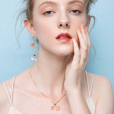 10 шт. подвески из натурального агата в виде фруктов G-OC0005-93-1