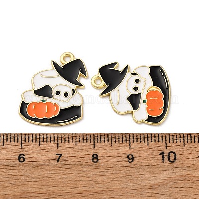 Подвески из сплава хэллоуина с эмалью STAS-I354-01G-D-1