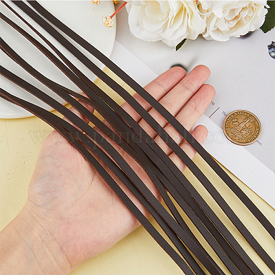 10 шт. плоский шнур из искусственной кожи WL-DC0001-02B-1