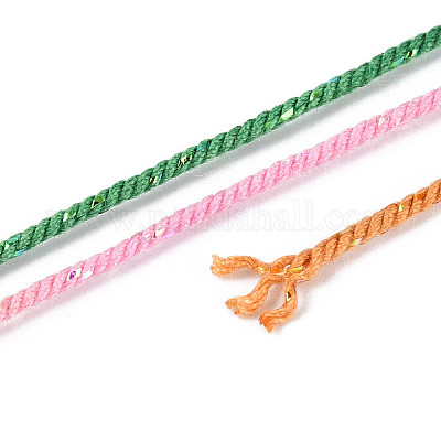 27 м сегментно окрашенные круглые полиэфирные витые шнуры&nbsp;OCOR-N009-02A-02-1