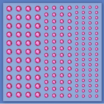 Акриловые наклейки на лицо со стразами&nbsp;LS-PW-WG72147-07-1