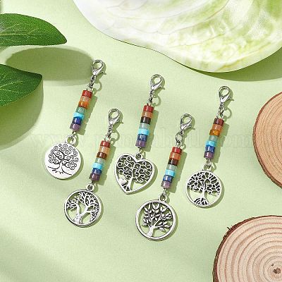 Подвески из сплава «Древо жизни» HJEW-JM02062-1