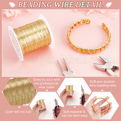 DIY Crafts Rolls Colors Gauge (0.4mm) Copper Jewelry Beading Wire