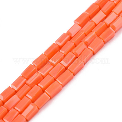 Непрозрачные сплошные цветные стеклянные бусины GLAA-N052-03-A13-1