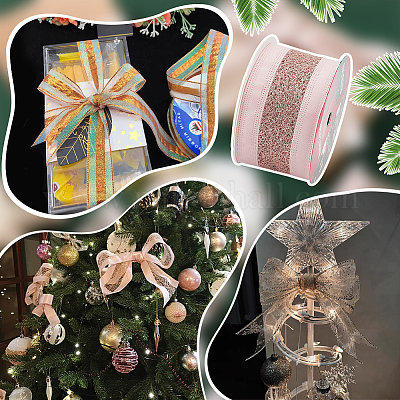 10 ярд полиэфирных атласных лент горячего тиснения SRIB-WH0011-169A-1