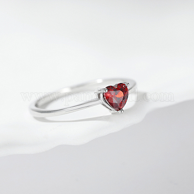 925 серебряное кольцо с цирконом в форме сердца для женщин XF8004-6-1