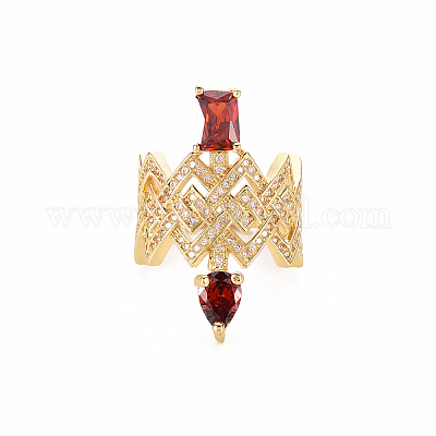 Латунные микро-плиты с кубическим цирконием RJEW-S045-120-NR-1