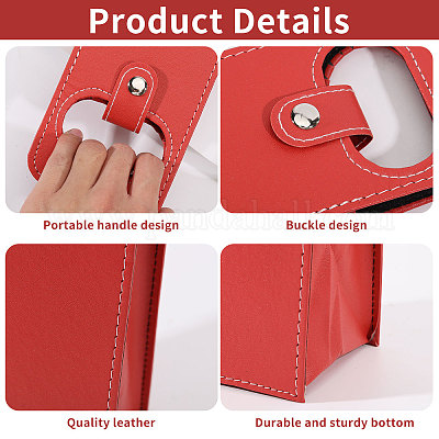 4 шт. сумки-тоуты из искусственной кожи для одной бутылки вина CON-CA0001-028C-1