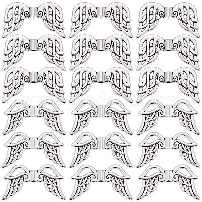 40шт 2 стиля бусины из сплава в тибетском стиле FIND-SC0011-80-1