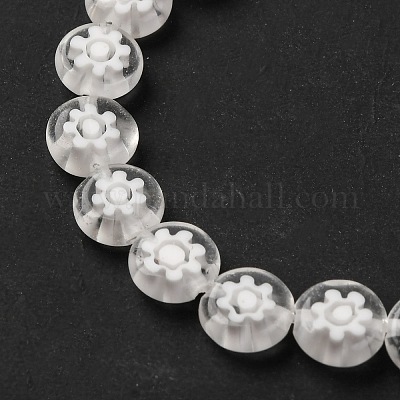 Ручной работы millefiori стеклянные бусины нитки LAMP-G164-12K-1