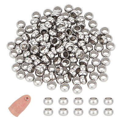 Wholesale UNICRAFTALE 200pcs 5mm Rondelle Spacer Beads Stainless Steel  Loose Beads Metal Small Hole Spacer Beads Smooth Surface Beads Finding for  DIY Bracelet Necklace Jewelry Making Craft 