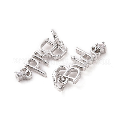 Стойки обшивки латунь микро проложить Циркон подвеску KK-C008-12P-1