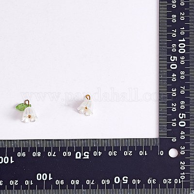 40шт. пластиковые подвески в виде ландыша JX634A-1