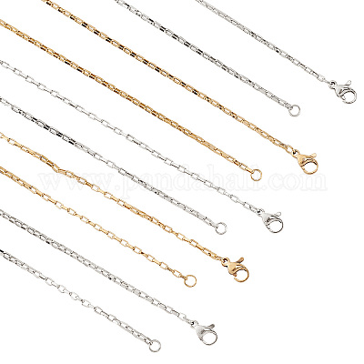 Унисекс 304 нержавеющая сталь цепочка ожерелья STAS-UN0013-22-1