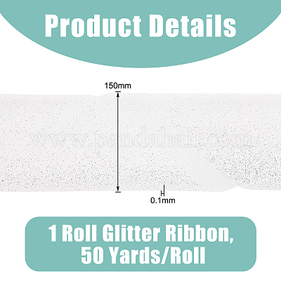 Сетчатая ткань из полиэстера с блестками DIY-WH0021-28B-1