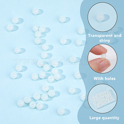 300 шт. круглые бусины из опалита GLAA-DC0001-52-1