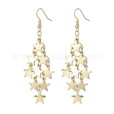 Серьги-подвески из нержавеющей стали марки 304 EJEW-TA00771-01-1