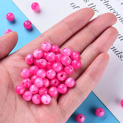 Акриловые бусины MACR-S375-001B-07-1