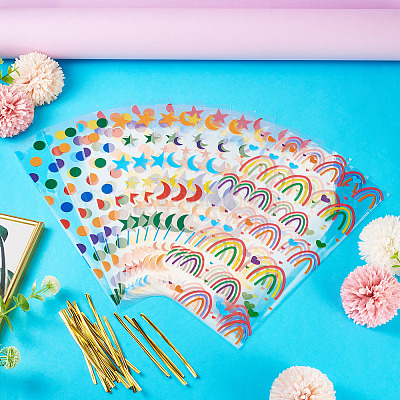 4 набор целлофановых мешочков для хранения конфет из opp-пленки ABAG-TAC0013-20C-01-1