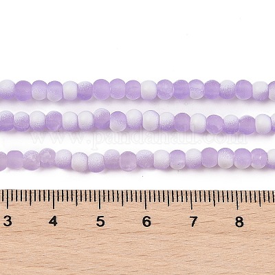 Матовое стекло треск бисер нитей X1-GLAA-U001-4mm-M04-1