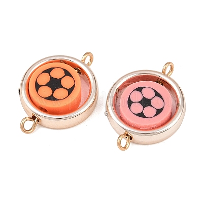 Пластиковая рамка ccb с шариками из полимерной глины в виде футбольного мяча KK-D103-10F-RG-1