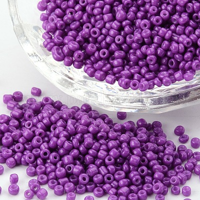 Wholesale 8/0 3mm Baking Paint Glass Seed Beads 