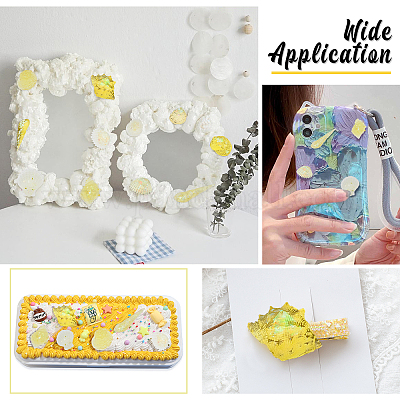 48 шт. 3 стиля прозрачных кабошонов из эпоксидной смолы CRES-PH0003-38-1