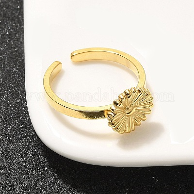 Кольцо-манжета из нержавеющей стали 304 для женщин RJEW-B109-01G-01-1