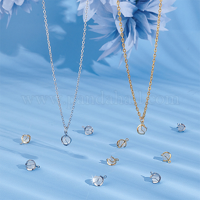 60шт 2 цвета подвески «кошачий глаз» STAS-UN0046-25-1