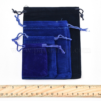 30шт прямоугольные бархатные мешочки TP-FS0001-02C-1