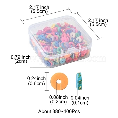 1 нить бусин ручной работы из полимерной глины CLAY-YW0001-85-1