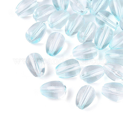 Выпечка расписные прозрачные стеклянные бусины DGLA-N014-10H-1