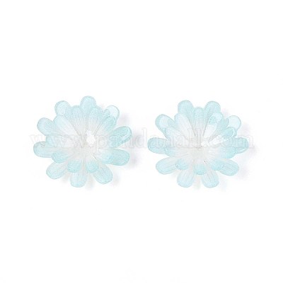 Колпачки для акриловых бусин в виде цветов SACR-T017-50B-1