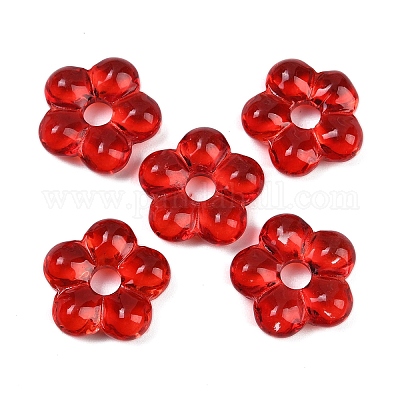 Прозрачные стеклянные бусины GLAA-F129-01O-1