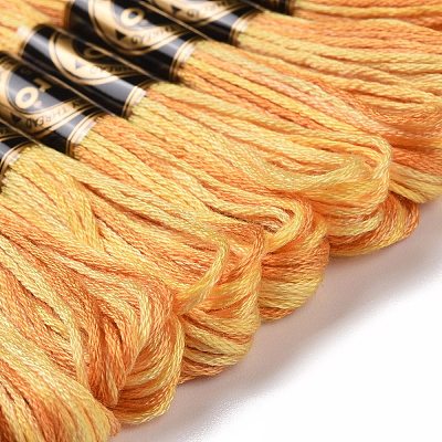 10 моток двухслойной полиэфирной нити для вышивания OCOR-K006-A29-1
