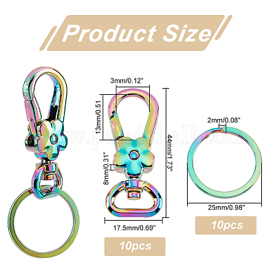 10 шт. поворотные застежки из цинкового сплава в виде цветка FIND-PH0009-02-1