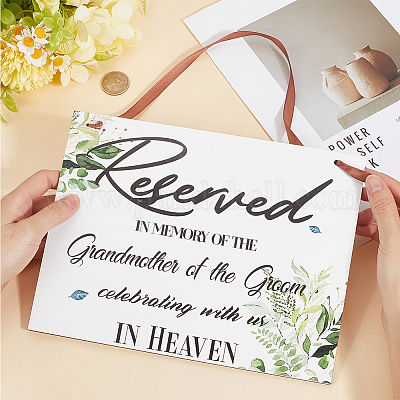 Прямоугольный деревянный зарезервированный подвесной знак украшения DJEW-WH20005-02A-1